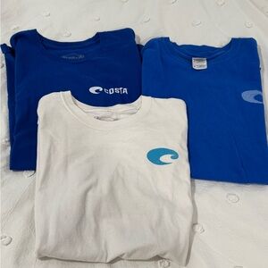 Costa Blue and White T-Shirt Trio